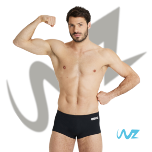 Short Uomo Squared Solid - nero