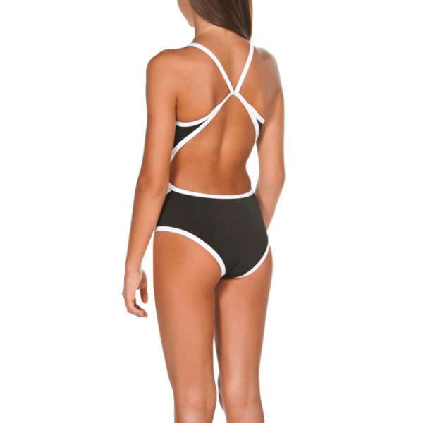 Costume Bambina Team Stripe - nero