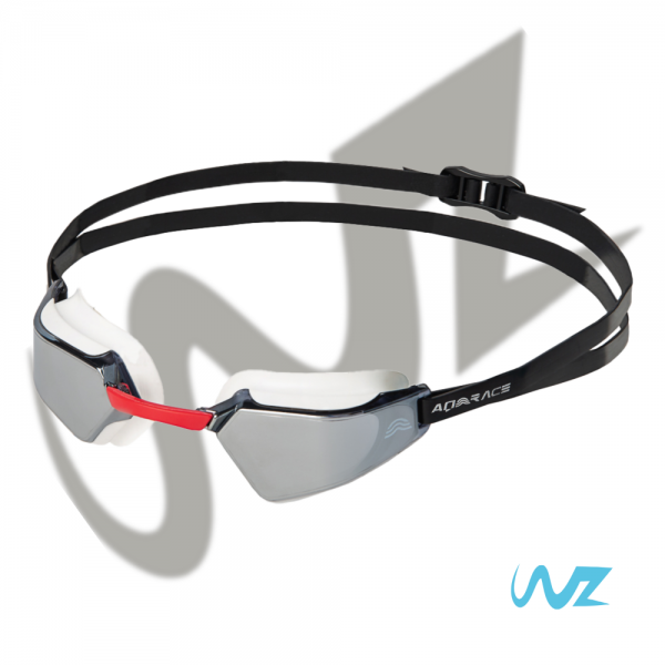 Occhialini AQ Race L2 Specchiati - bianco rosso