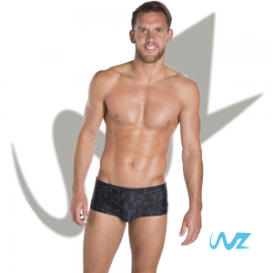 Trunk Speedo 14cm Allover Black Grey