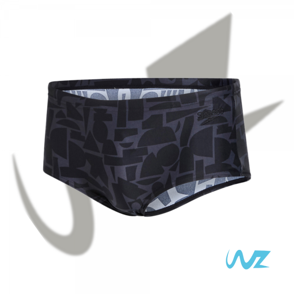 Trunk Speedo 14cm Allover Black Grey - immagine 2